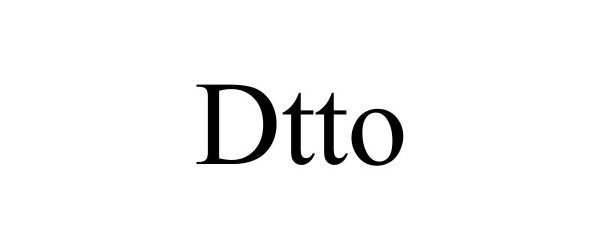 Trademark Logo DTTO