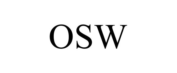 Trademark Logo OSW
