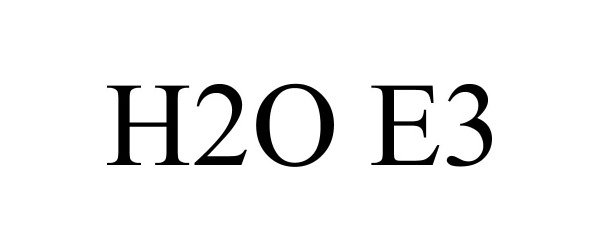 Trademark Logo H2O E3