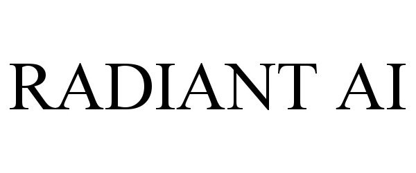 Trademark Logo RADIANT AI
