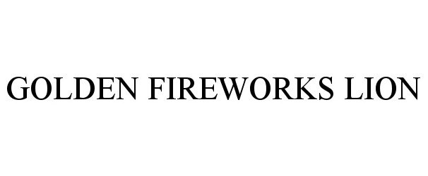 Trademark Logo GOLDEN FIREWORKS LION