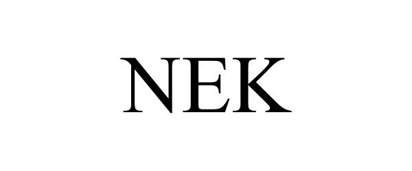 Trademark Logo NEK