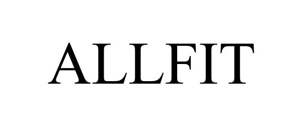 Trademark Logo ALLFIT