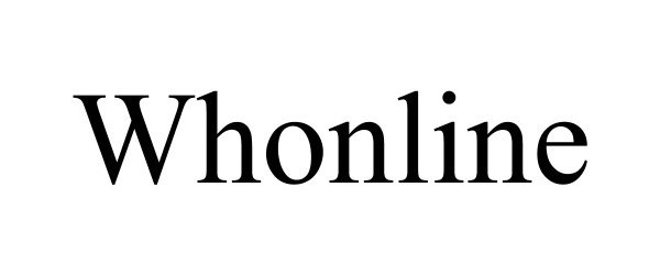 Trademark Logo WHONLINE
