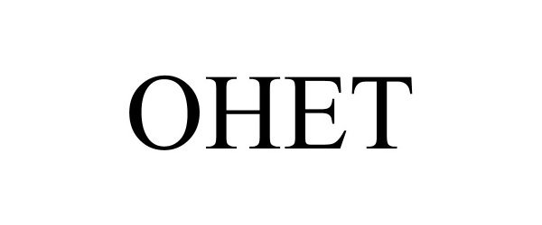 Trademark Logo OHET