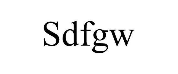 Trademark Logo SDFGW