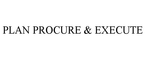  PLAN PROCURE &amp; EXECUTE