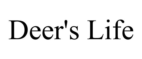 Trademark Logo DEER'S LIFE