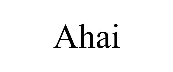 Trademark Logo AHAI