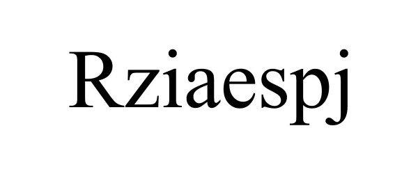 Trademark Logo RZIAESPJ