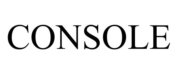 Trademark Logo CONSOLE