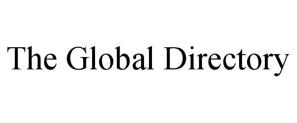Trademark Logo THE GLOBAL DIRECTORY
