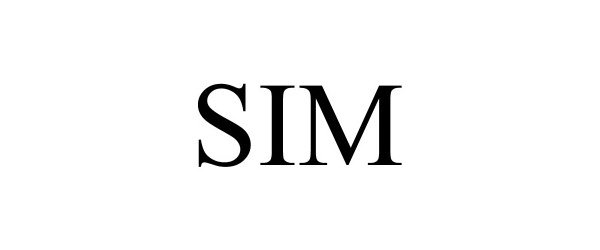 Trademark Logo SIM