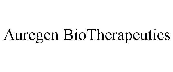  AUREGEN BIOTHERAPEUTICS