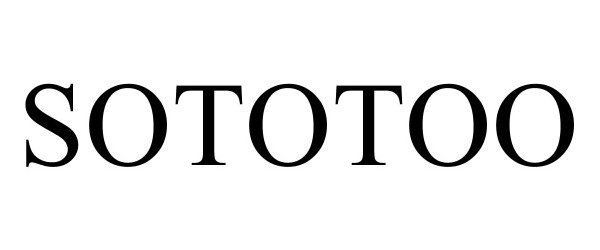 Trademark Logo SOTOTOO