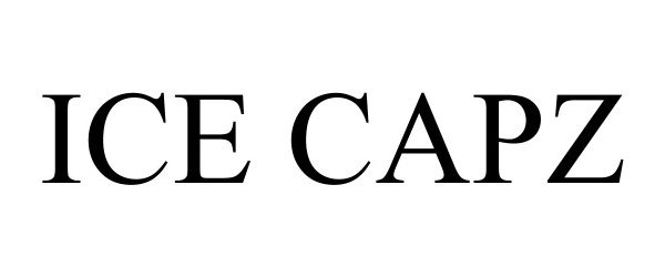 Trademark Logo ICE CAPZ