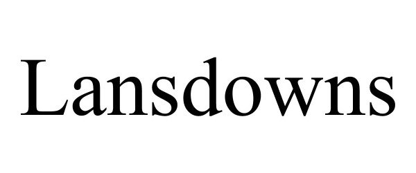 Trademark Logo LANSDOWNS