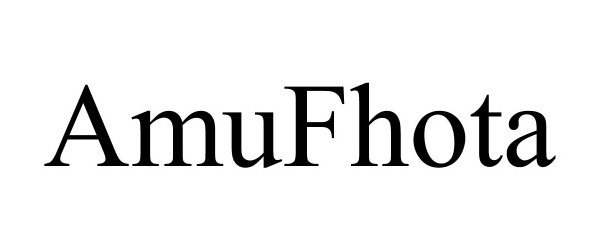 Trademark Logo AMUFHOTA