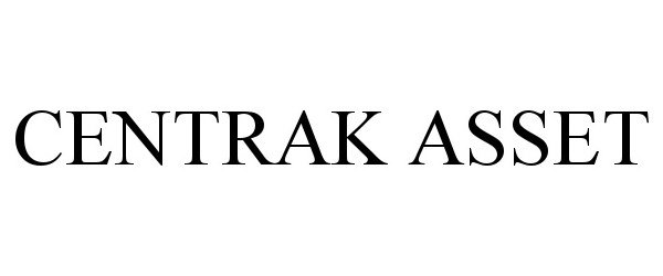 Trademark Logo CENTRAK ASSET