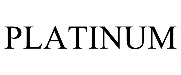 Trademark Logo PLATINUM