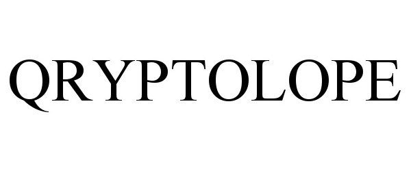Trademark Logo QRYPTOLOPE
