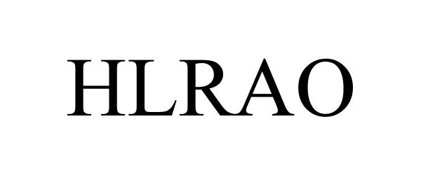 Trademark Logo HLRAO
