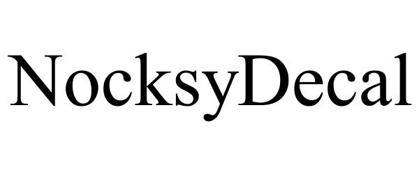Trademark Logo NOCKSYDECAL