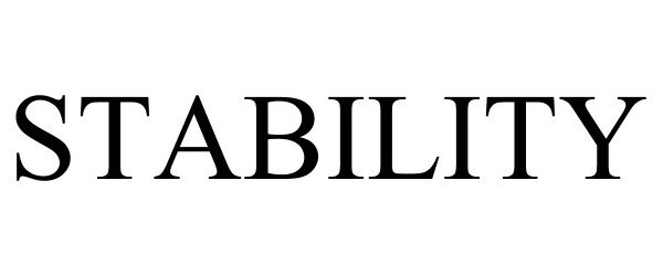 Trademark Logo STABILITY