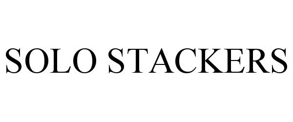  SOLO STACKERS