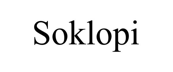 Trademark Logo SOKLOPI