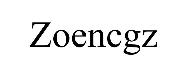 Trademark Logo ZOENCGZ