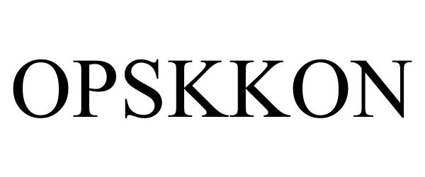 Trademark Logo OPSKKON