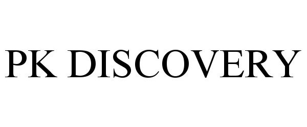 Trademark Logo PK DISCOVERY