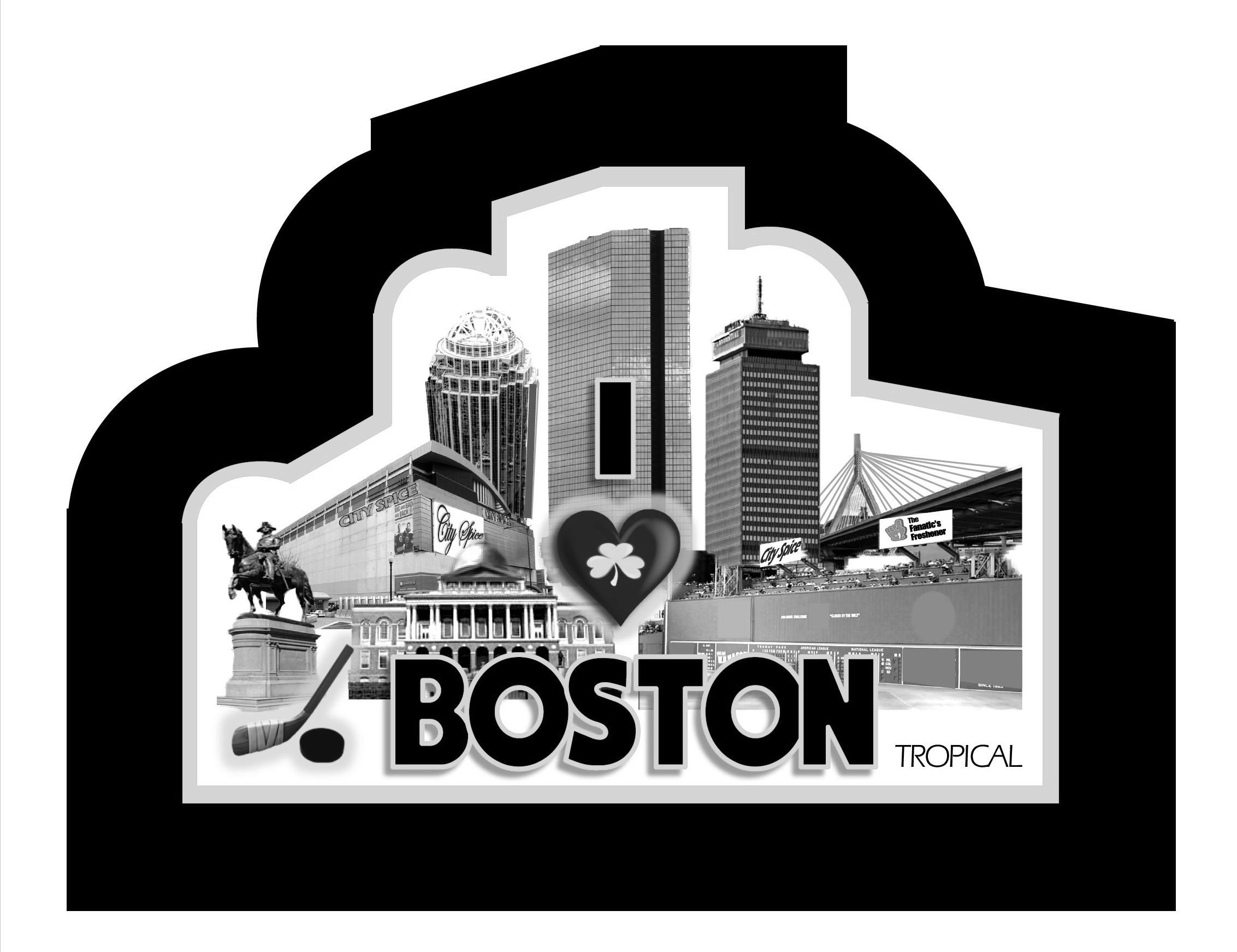 Trademark Logo I BOSTON TROPICAL CITY SPICE BIG AND BAD ARE BACK THE FANATIC'S FRESHENER