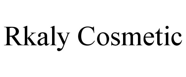 Trademark Logo RKALY COSMETIC