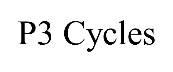 Trademark Logo P3 CYCLES