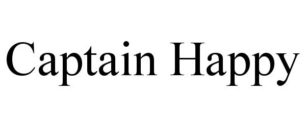 Trademark Logo CAPTAIN HAPPY