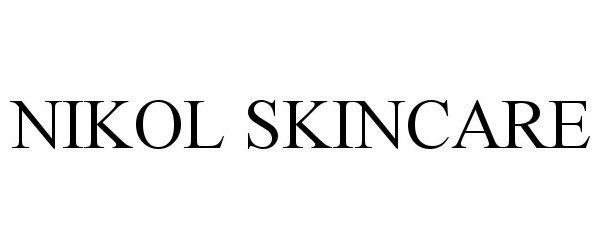 Trademark Logo NIKOL SKINCARE