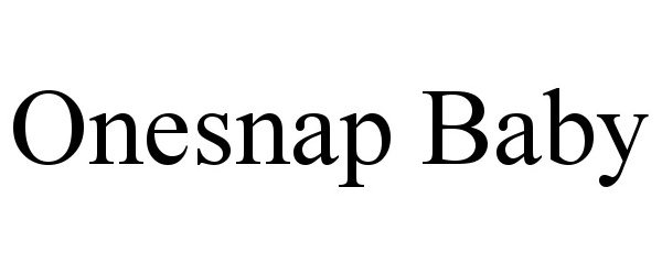 Trademark Logo ONESNAP BABY
