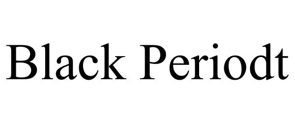 Trademark Logo BLACK PERIODT