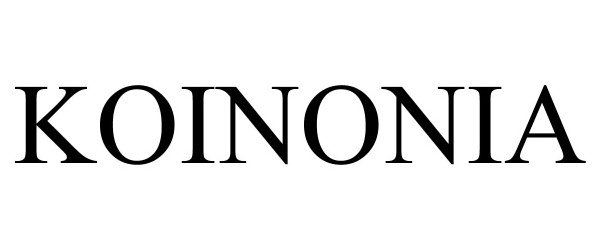 Trademark Logo KOINONIA