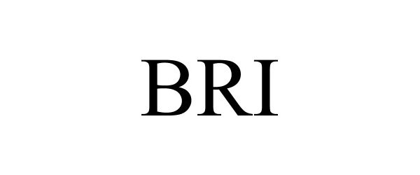 Trademark Logo BRI