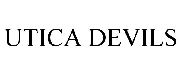 Trademark Logo UTICA DEVILS