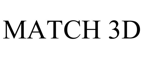Trademark Logo MATCH 3D