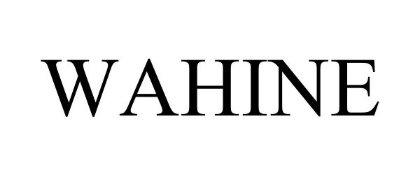 Trademark Logo WAHINE