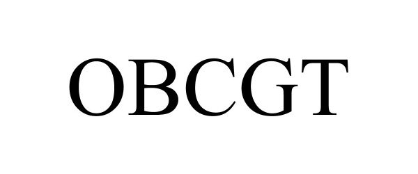 Trademark Logo OBCGT