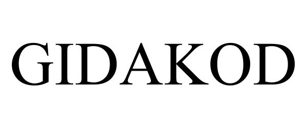 Trademark Logo GIDAKOD