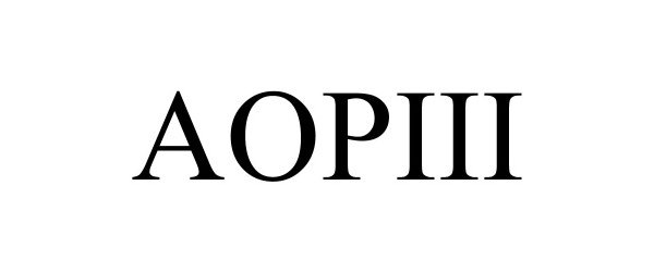 Trademark Logo AOPIII