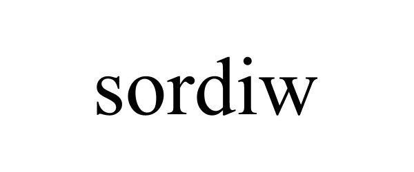 Trademark Logo SORDIW