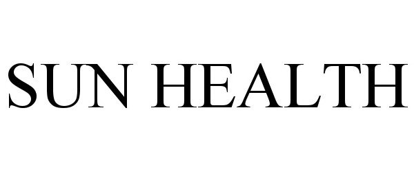 Trademark Logo SUN HEALTH